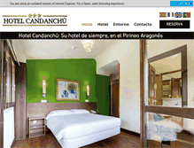 Tablet Screenshot of hotelcandanchu.com